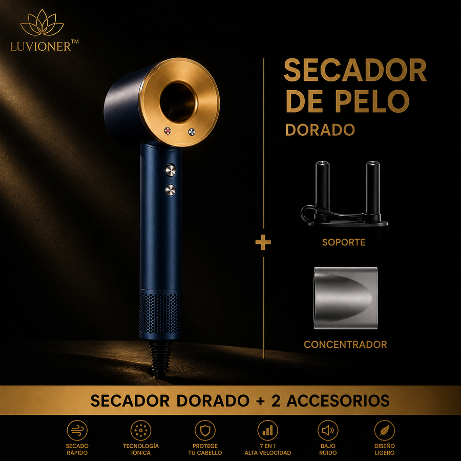Luvioner IonicDry™ Secador de Pelo Iónico