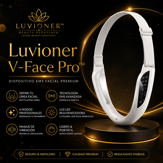 Luvioner V-Face Pro™ | Dispositivo EMS Facial Premium