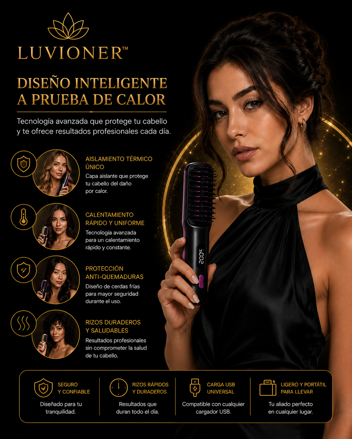 Luvioner AirBrush™ | Cepillo Alisador Premium