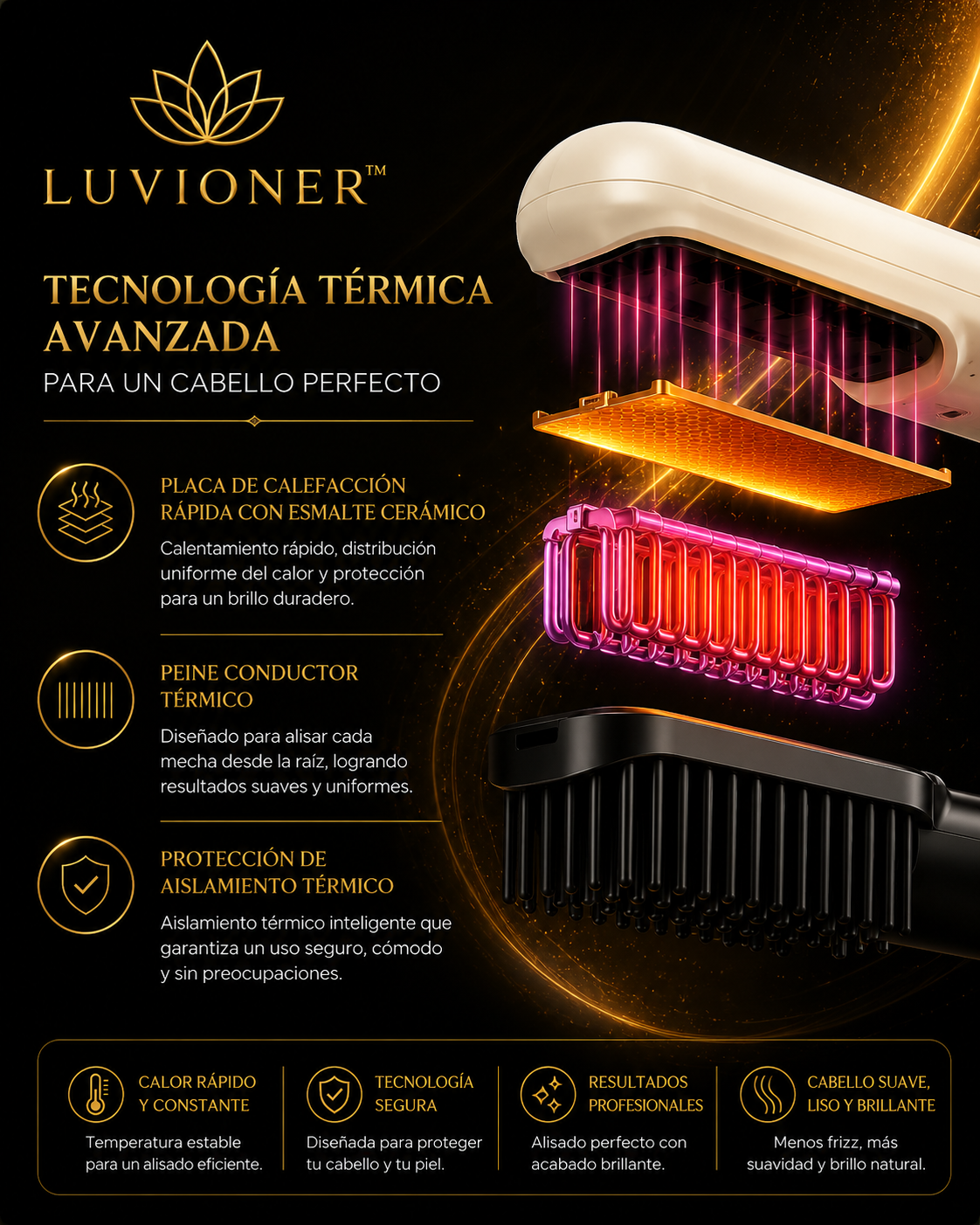 Luvioner AirBrush™ | Cepillo Alisador Premium