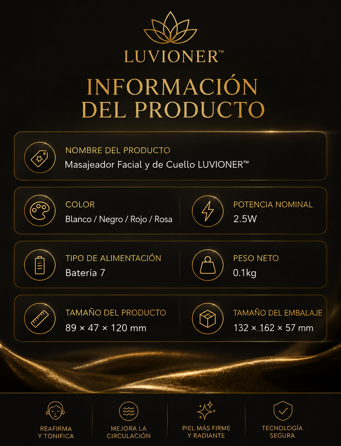 Luvioner SculptNeck™ | Masajeador Facial Reafirmante Premium