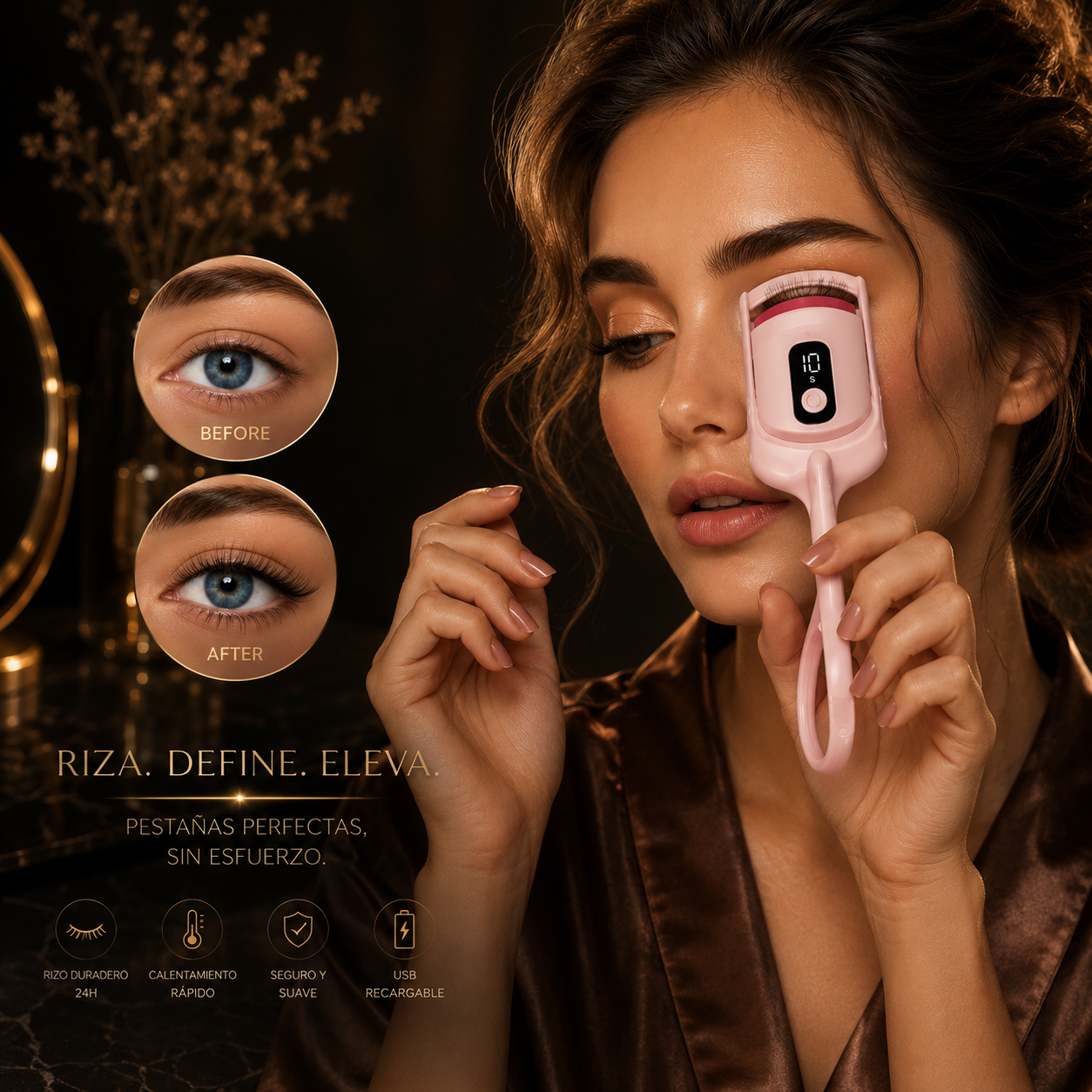 Luvioner LashGlow™ Rizador Térmico de Pestañas