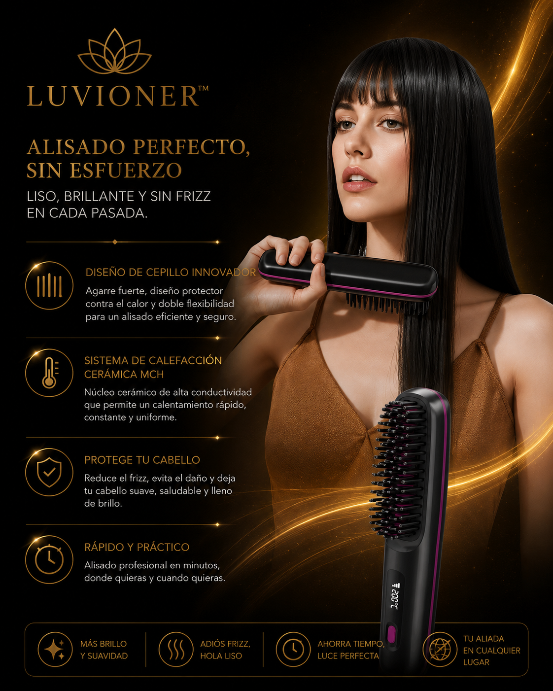 Luvioner AirBrush™ | Cepillo Alisador Premium