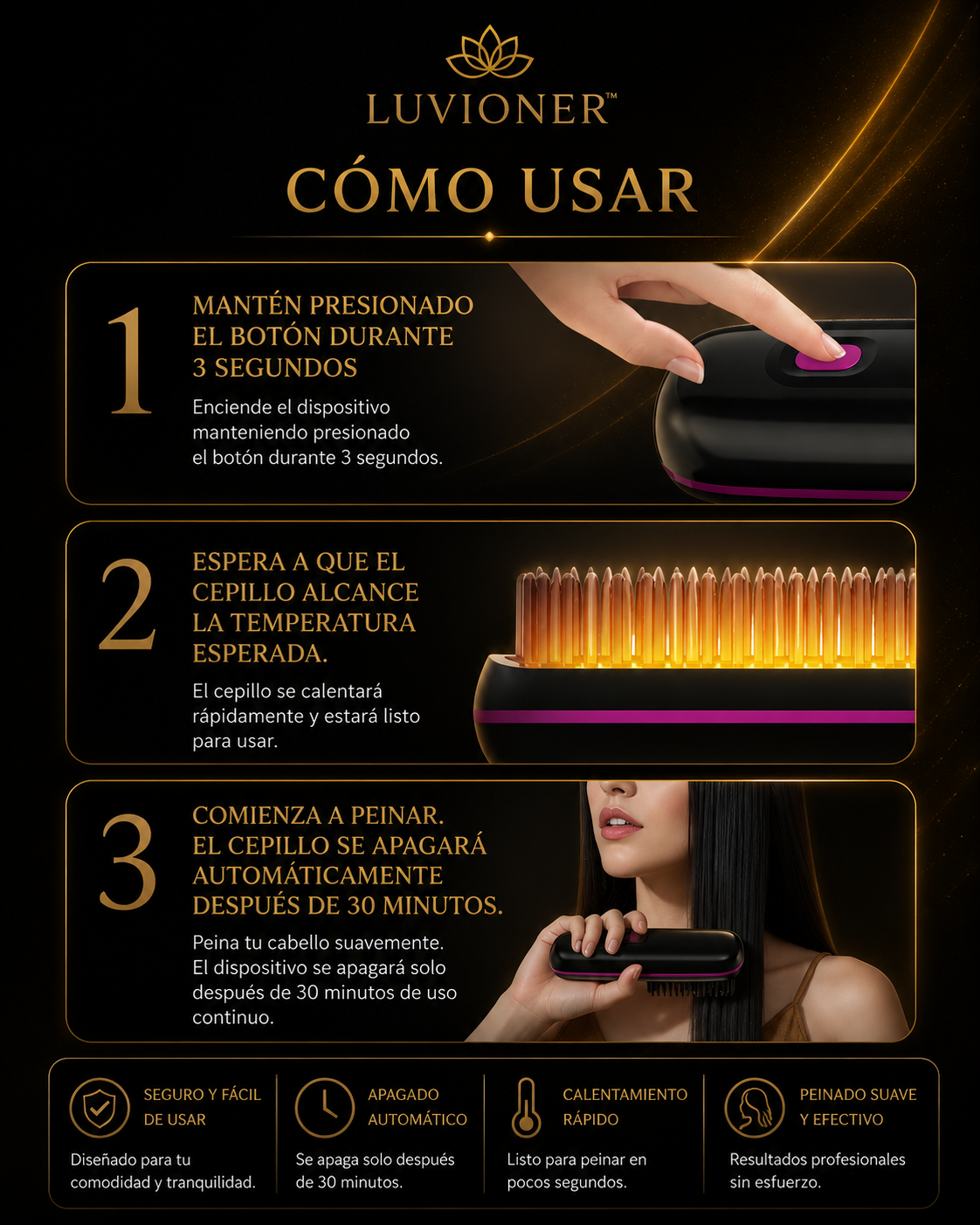 Luvioner AirBrush™ | Cepillo Alisador Premium