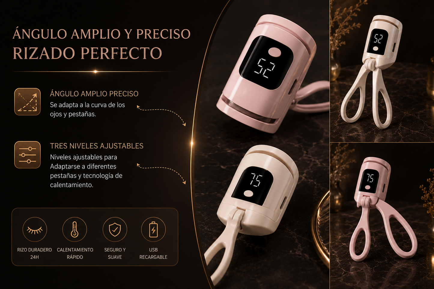 Luvioner LashGlow™ Rizador Térmico de Pestañas