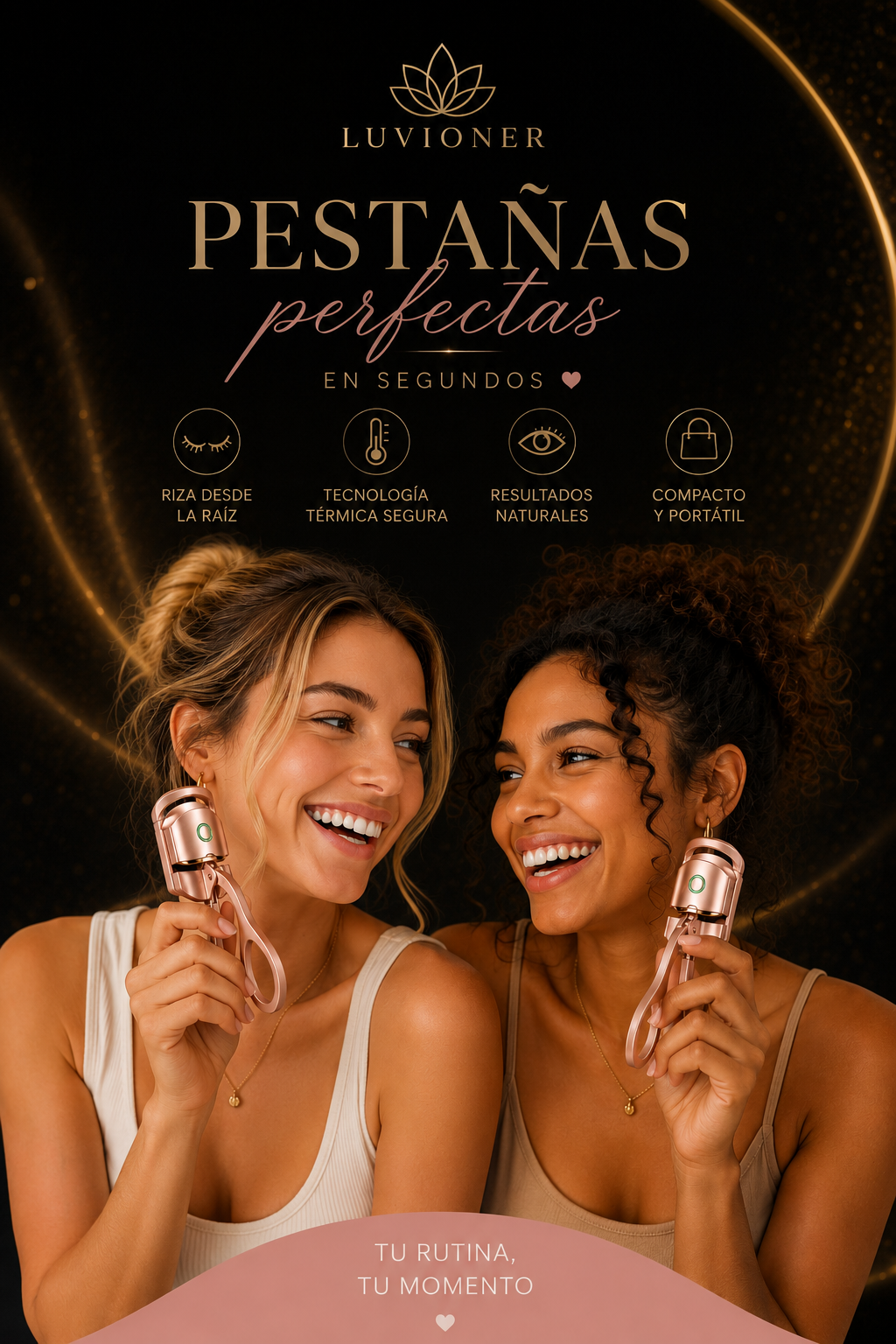 Luvioner LashGlow™ Rizador Térmico de Pestañas